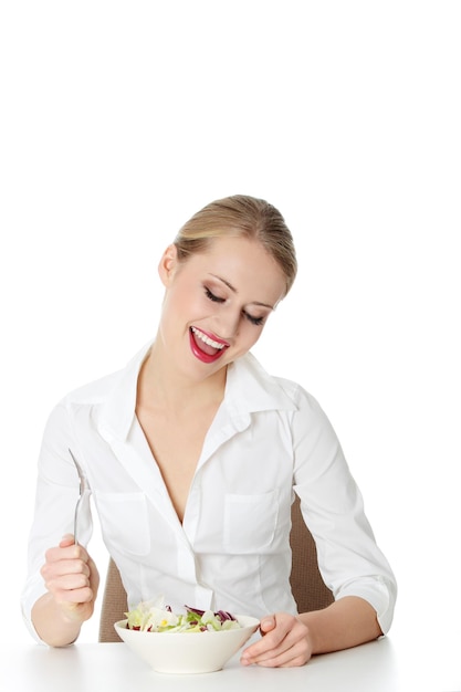 Osoba degustująca potrawę